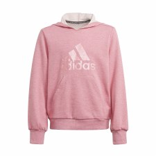 Adidas Future Icons Girls Logo Hoodie (Pink) 9-10