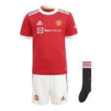 Adidas MUFC Home Mini Kit 21/22 (Red White Black) 3-4