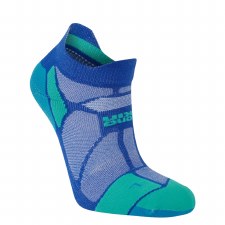 Hilly Marathon Fresh Socklet  Sapphire Teal Size Small