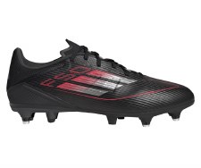 Adidas F50 League Soft  Ground Football Boots Core Black Iron Lucid Red Size 7