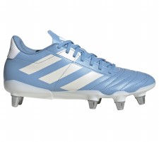 Adidas Kakari Soft Ground Rugby Boots Blue White Size 6