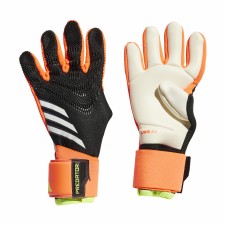 Adidas Predator GL Pro Junior Goalkeeper Gloves Black Solar Red Yellow Size 6