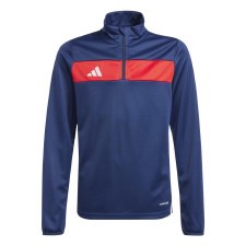 Adidas Trio 25 Essentials Kids Training Top Navy Red Size 7-8 Adidas Trio 25 Essentials Kids Training Top Navy Red Size 7-8
