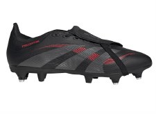 Adidas Predator Leagure FT Soft Ground Football Boots Black Grey Lucid Red Size 10.5