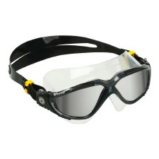 Aqua Sphere Vista Active Swimming Mask Black Silver Mirror Lens Adults