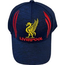 Liverpool Peaked Cap Melange Grey Adjustable