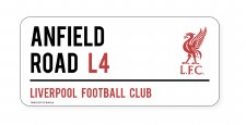 Anfield Liverpool Stadium Street Sign