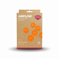 Masters Airflow Practice Balls Orange Pack of 6