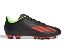 Adidas X Speedportal.4 Firm Ground Junior Football Boots (Black Solar Red Solar Green) Size 3