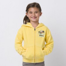Animal Zip Through Hoodie Girls (Lemon) 3-4 Animal Zip Through Hoodie Girls (Lemon) 3-4