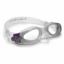 Aqua Sphere Kaiman Goggles (Clear/Purple/Clear Lens)  Adults Compact
