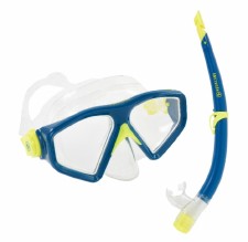 Aqua Lung Saturn Snorkle Set Blue Yellow Adults Aqua Lung Saturn Snorkle Set Blue Yellow Adults