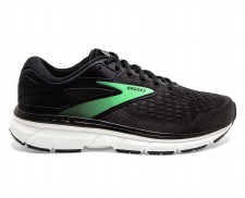 Brooks Dyad 11 Women's Running Shoes Wide D Fit (Black Ebony Green) Size 6.5