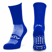 Atak Grip Non Slip Mid Lenght Football Socks Royal Size 3-5