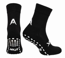 Atak Gripzlite Pro Mid Leg Grip Socks (Black) Size 6-8
