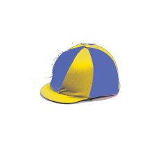 Capz Quartered Lycra Hat Cover (Royal Amber)