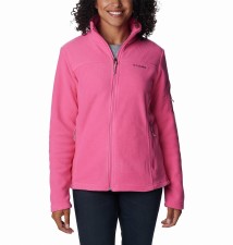 Columbia Fast Trek™ II Women's Full Zip Fleece Jacket (Wild Geranium) Size Small