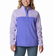 Columbia Women's Benton Springs™ Half Snap Pullover Fleece (Purple Lotus Frosted Purple) Size Small