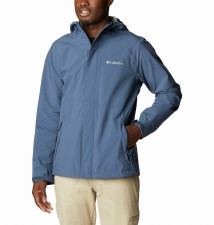 Columbia Earth Explorer™ Men's Waterproof Shell Jacket (Dark Mountain) Size Small
