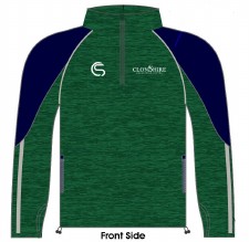 Additional picture of CS Clonshire Equestrian Staff Half Zip (Green Navy White) Size Small
