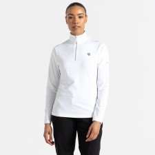 Dare2b Lowline II Core Stretch Midlayer Half Zip White Size 12