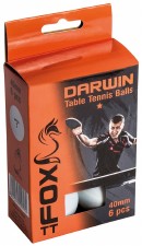 Fox Darwin Table Tennis Balls (White) 6 Pack