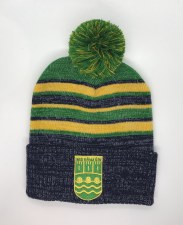 CS Ennistymon Hurling Club Bobble Hat (Melange Navy Green Amber) OSFA CS Ennistymon Hurling Club Bobble Hat (Melange Navy Green Amber) OSFA