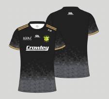 Gaelic Armour Kilmihil LGFA Training Jersey (Black Grey Gold) UK12
