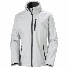 Helly Hansen Womens Crew Hooded Midlayer Jacket (Fog) Size Small Helly Hansen Womens Crew Hooded Midlayer Jacket (Fog) Size Small