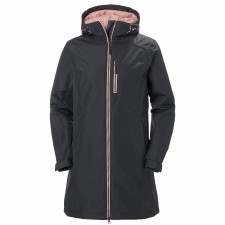 Helly Hansen Womens Long Belfast Winter Jacket (Ebony Pink) Small Helly Hansen Womens Long Belfast Winter Jacket (Ebony Pink) Small