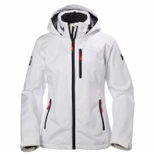 Helly Hansen Womens Crew Hooded Midlayer Jacket (White) XS