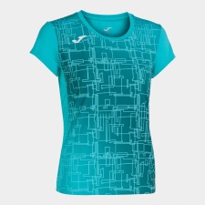 Joma Elite VIII Short Sleeve Tee (Torquoise Print) Small