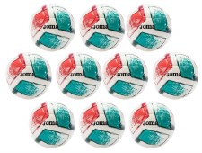Joma Dali II Training Football Value Pack 10 Ball White Red Teal Size 5 Joma Dali II Training Football Value Pack 10 Ball White Red Teal Size 5