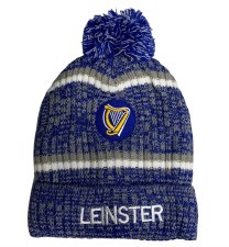 Leinster Bobble Hat Melange Navy Adults Leinster Bobble Hat Melange Navy Adults