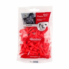 Masters Plastic Tees 32mm Straight (Red)