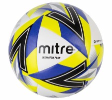 Mitre Ultimatch Plus Match Football (White Blue Green Black) 5 Mitre Ultimatch Plus Match Football (White Blue Green Black) 5