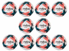 Mitre Impel Max Training Ball 10 Pack (White Black Orange Green) Size 4 Mitre Impel Max Training Ball 10 Pack (White Black Orange Green) Size 4