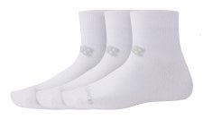 New Balance Performance Cotton Flat Knit Ankle Socks 3 Pack (White) Size 4 to 6.5 Uk