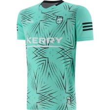 O'Neills Kerry GAA Training Jersey Mint Green Gunmetal Age 7-8