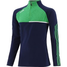 O'Neills Synergy Squad Half Zip Navy Green White Age 7-8