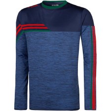 O'Neills Nevis Brushed Crew Neck (Melange Navy Red Green) 5-6