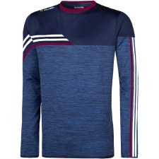 O'Neills Nevis Brushed Crew Neck (Melange Navy Maroon White) 5-6