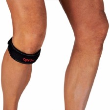 Opro Tec Jumpers Knee Strap (Black Red) One Size Fits All