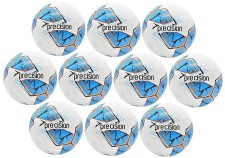 Precision Fusion FIFA Training Ball Value Pack 10 White Cyan Blue Size 5