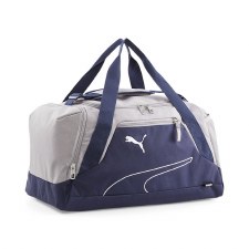Puma Fundamentals Sports Bag Medium Navy Concrete Grey Puma Fundamentals Sports Bag Medium Navy Concrete Grey