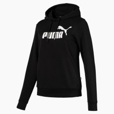 Puma Essential Logo Hoody Ladies (Black White) 12 Puma Essential Logo Hoody Ladies (Black White) 12