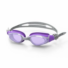 SwimTech Quantum Goggles (Silver Purple Tinted) Adults