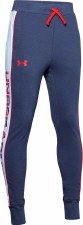 Under Armour Boys Rival Terry Pants (Blue Red) Small Boys
