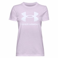 Under Armour Sportstyle Graphic Tee (Purple White) Small