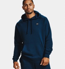 Under Armour Mens Rival Fleece Hoody Navy Size Small